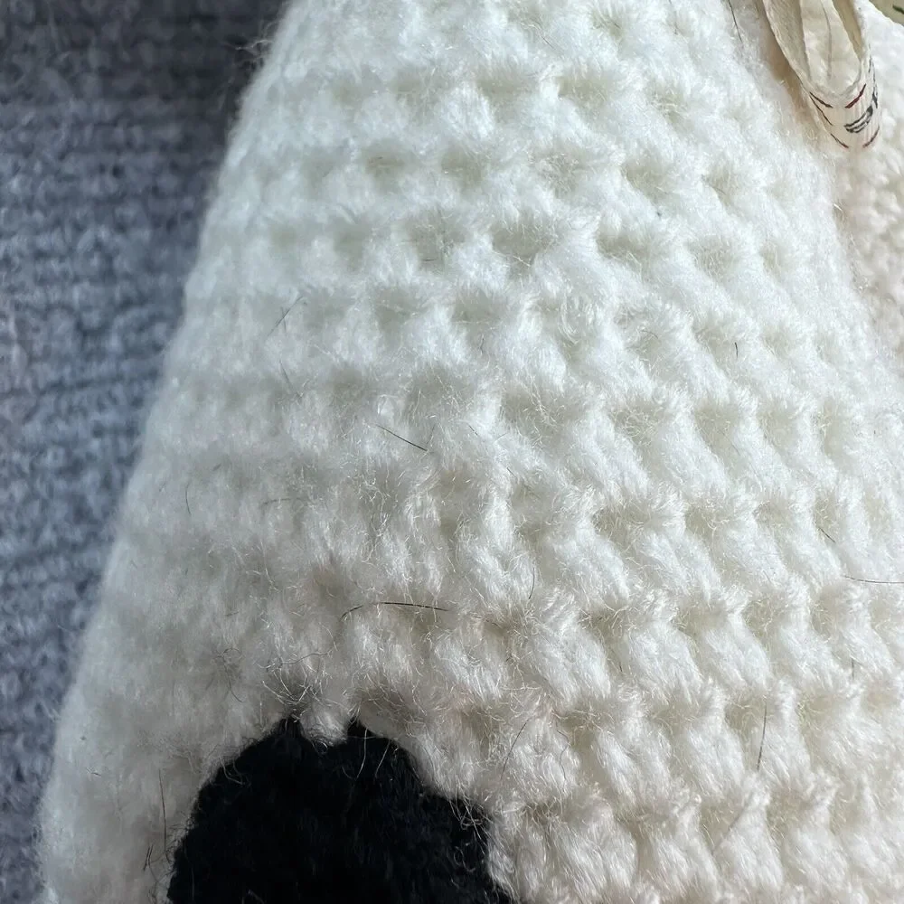 Crochet Snoopy Stuffed Animal 12” Made In Ireland Peanuts Handmade - Read Descpt